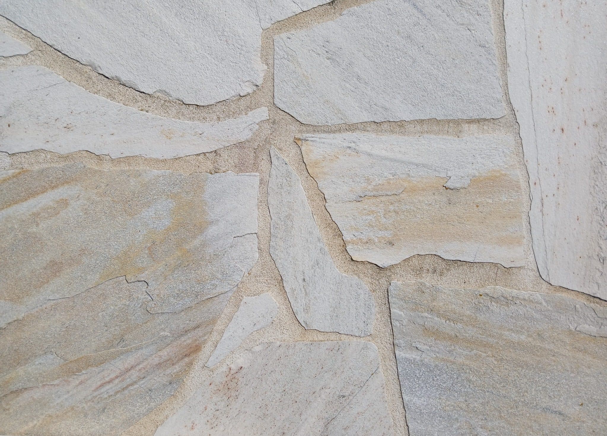 Quarzit Gelb Polygonalplatte ca 3cm stark