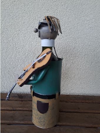 Flaschenhalter Geigenspieler