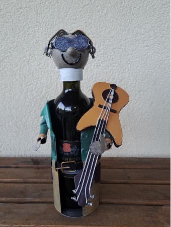 Flaschenhalter Geigenspieler