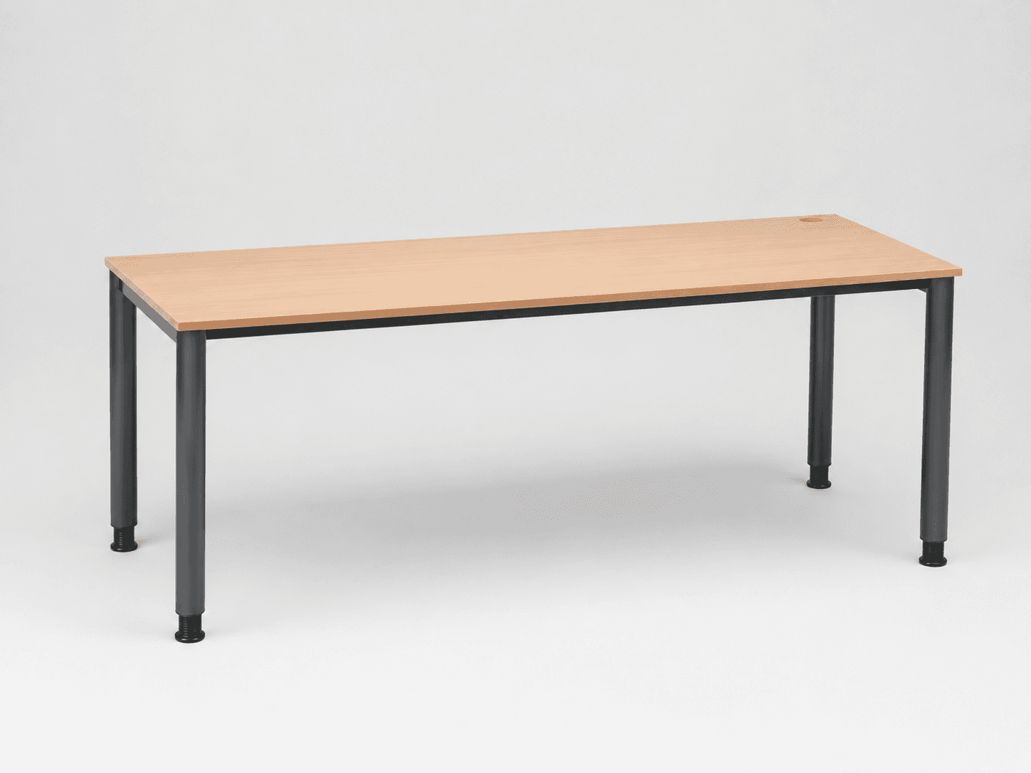 Schreibtisch mechanich höhenverstellbar Ahorn 2000 × 800 × 745