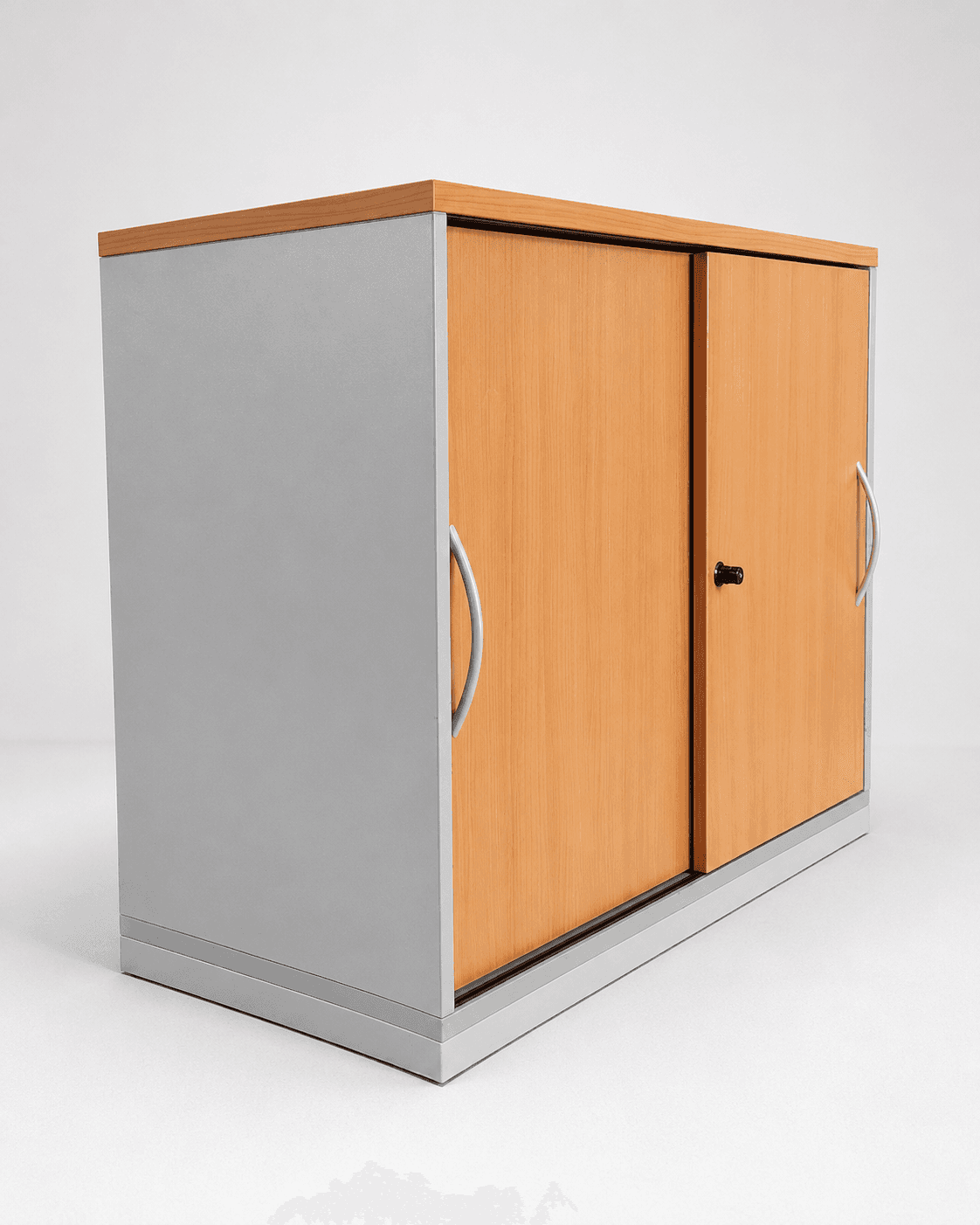 Steelcase Ordnerschrank Schiebetür Anthrazit 1000 × 435 × 760