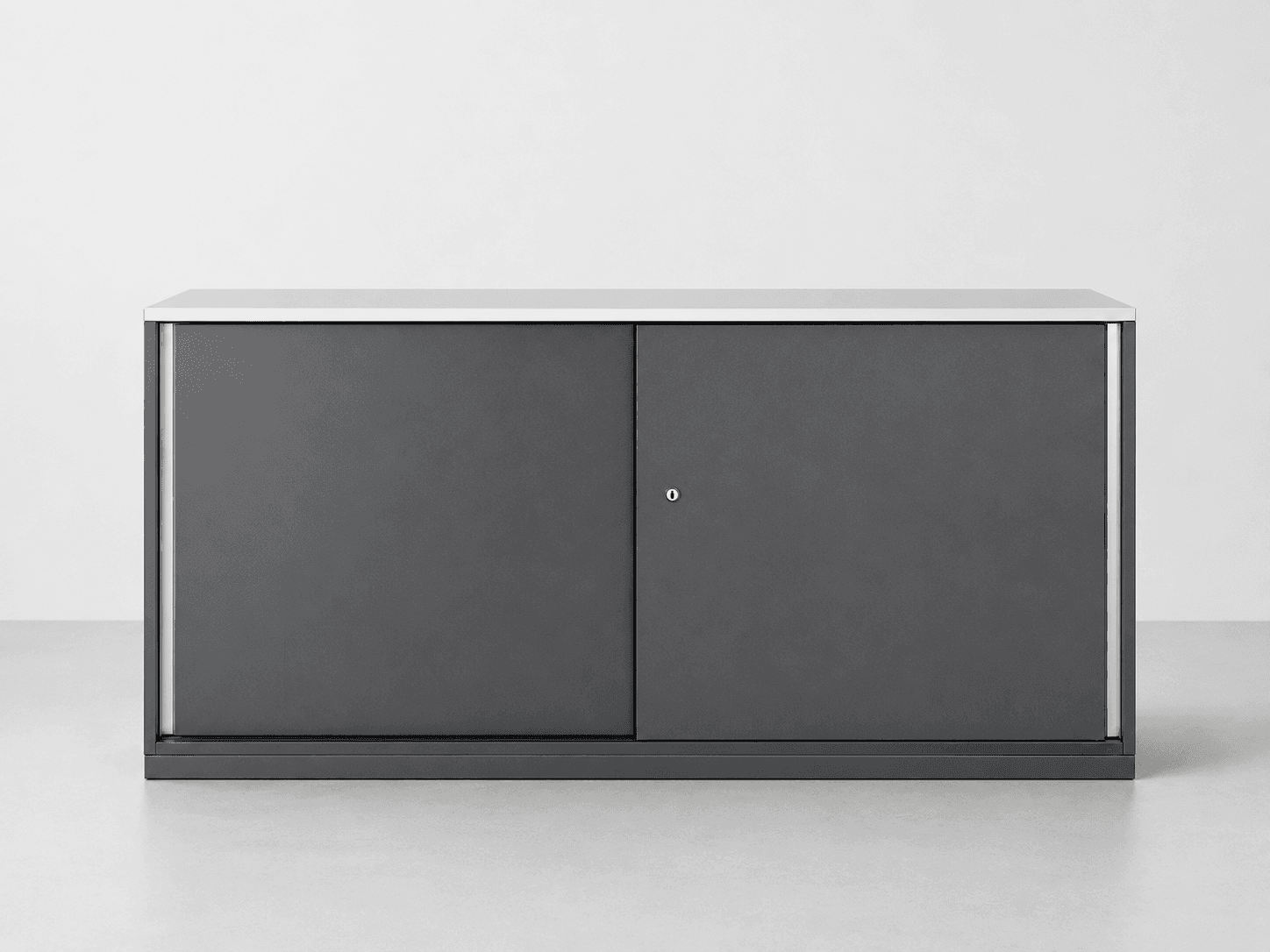 Ordnerschrank Schiebetür Anthrazit 1600 × 435 × 800