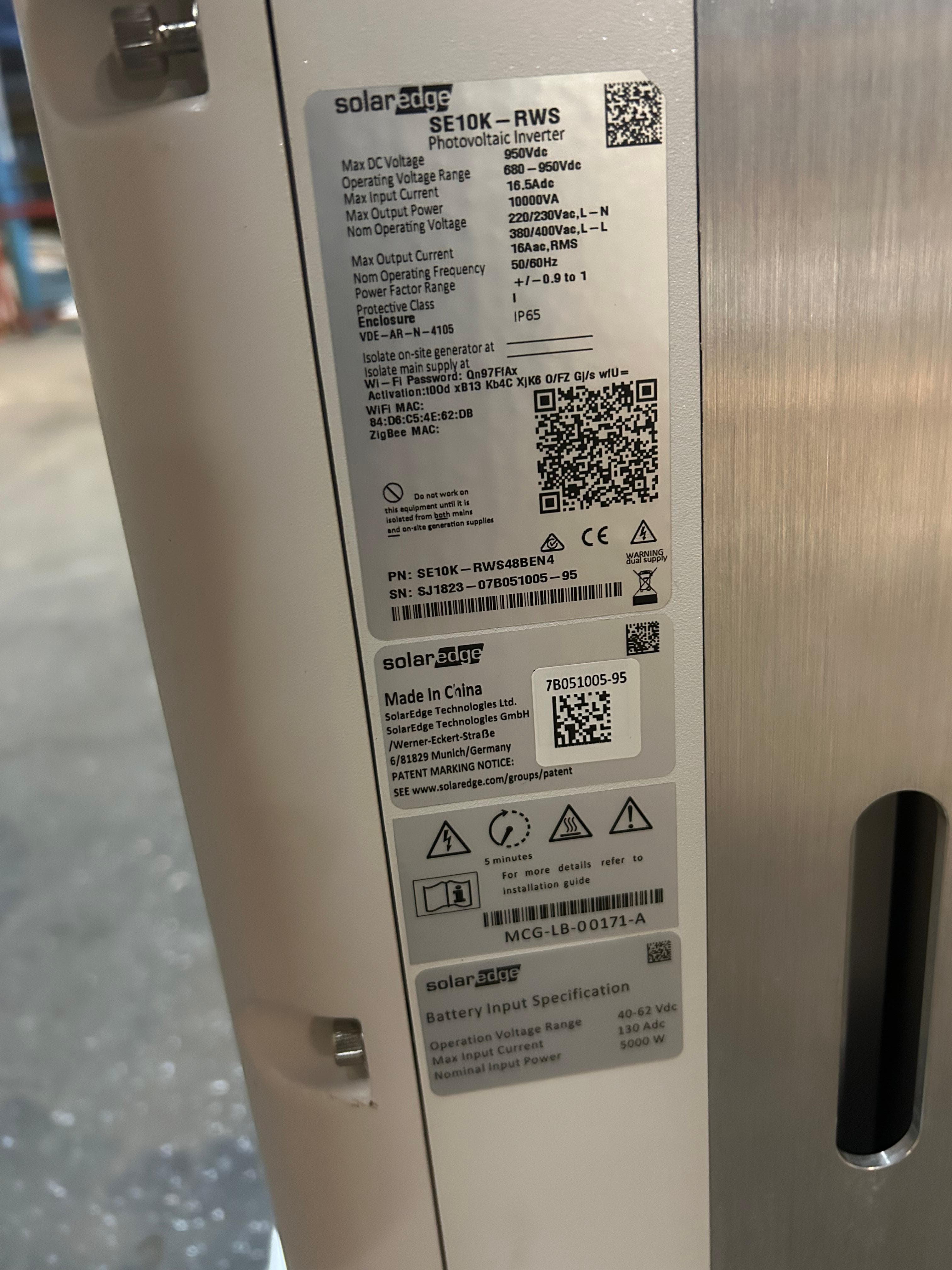 Solaredge SE-10K-RWS Hybrid (Speicherfähig)